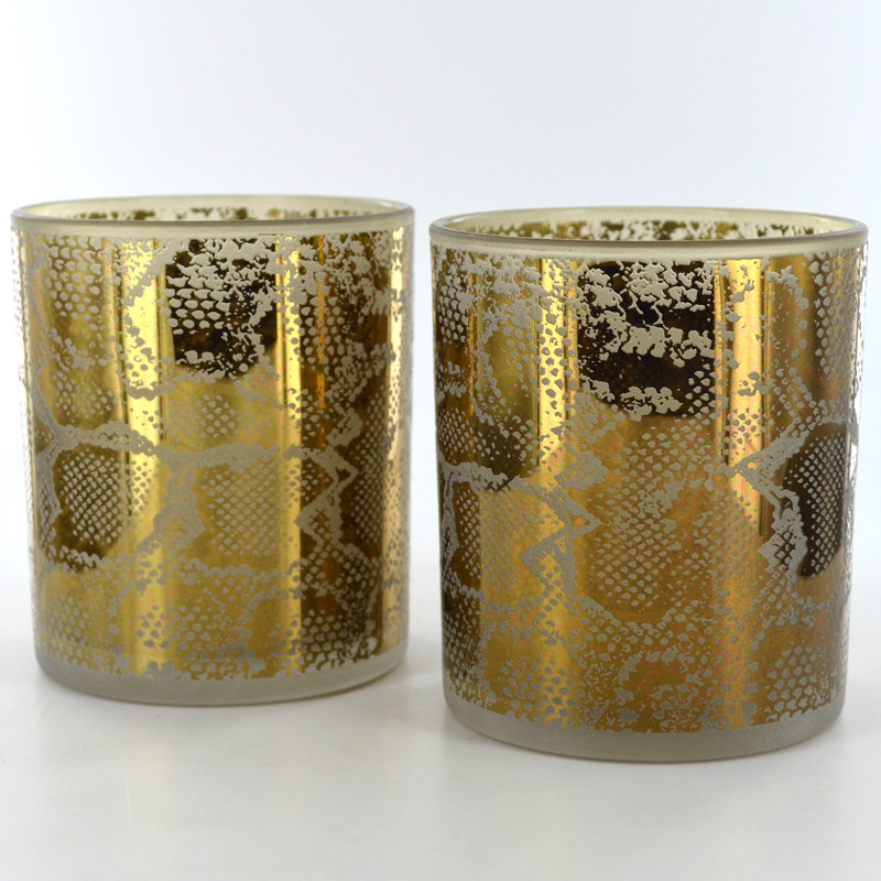 2 Piece Glass Tabletop Votive Holder Set
