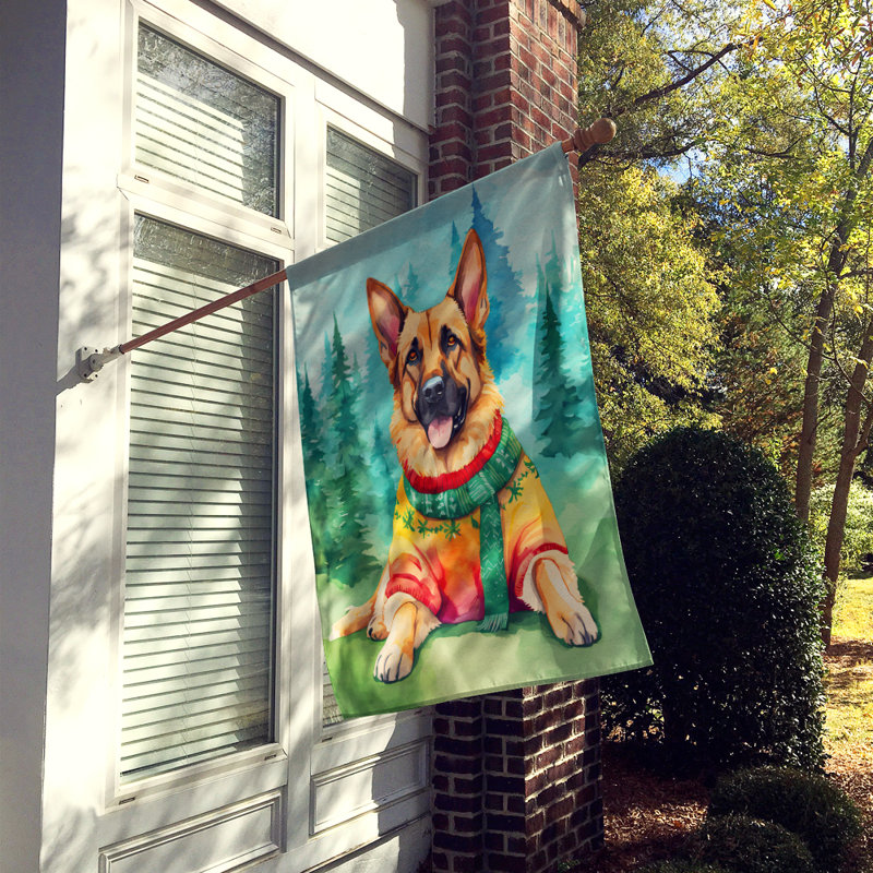 Drapeau de jardin en polyester à 2 faces, H 40 po x l 28 po