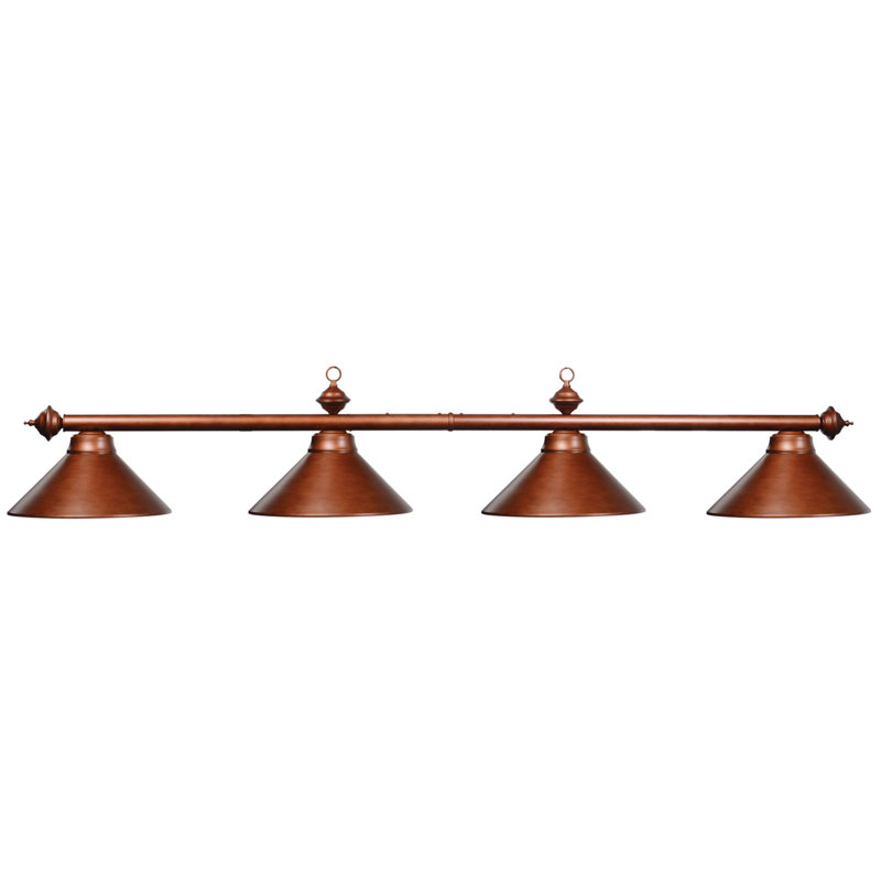 Luminaire suspendu linéaire à 4 lumières pour table de billard Bowdon, English Tudor