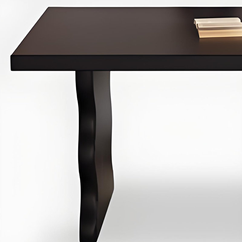 Ensemble de salle à manger Black Wood, H 29,9 po x L 86,6 po x l 34,6 po