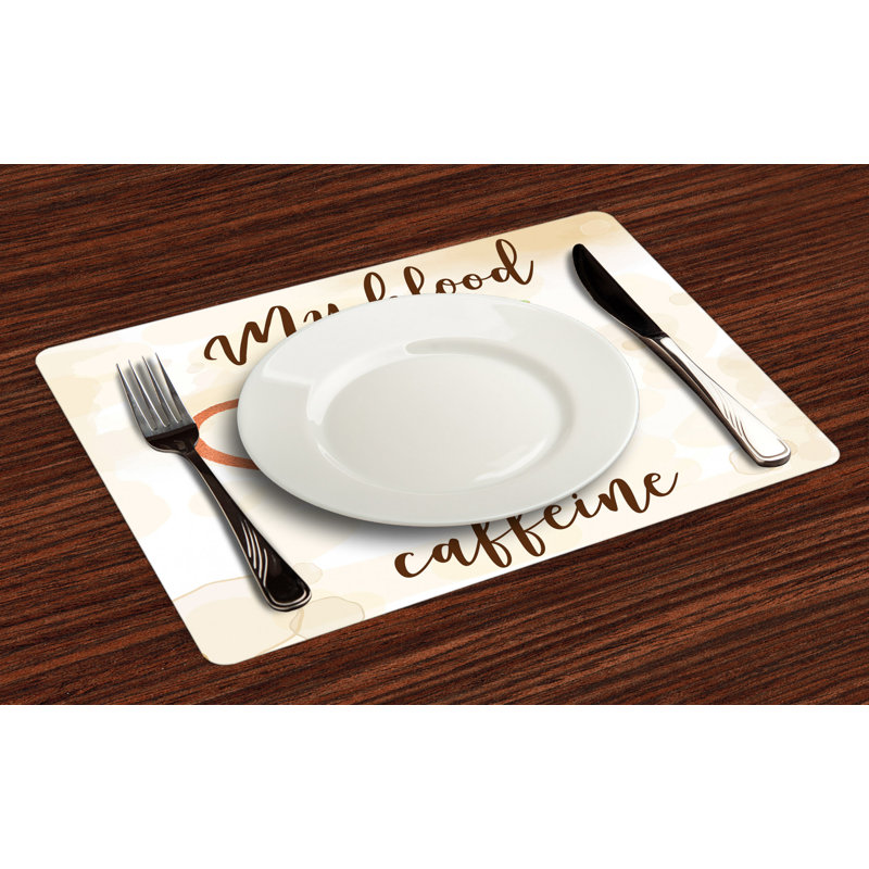 Polyester Food & Drink Rectangle Placemat