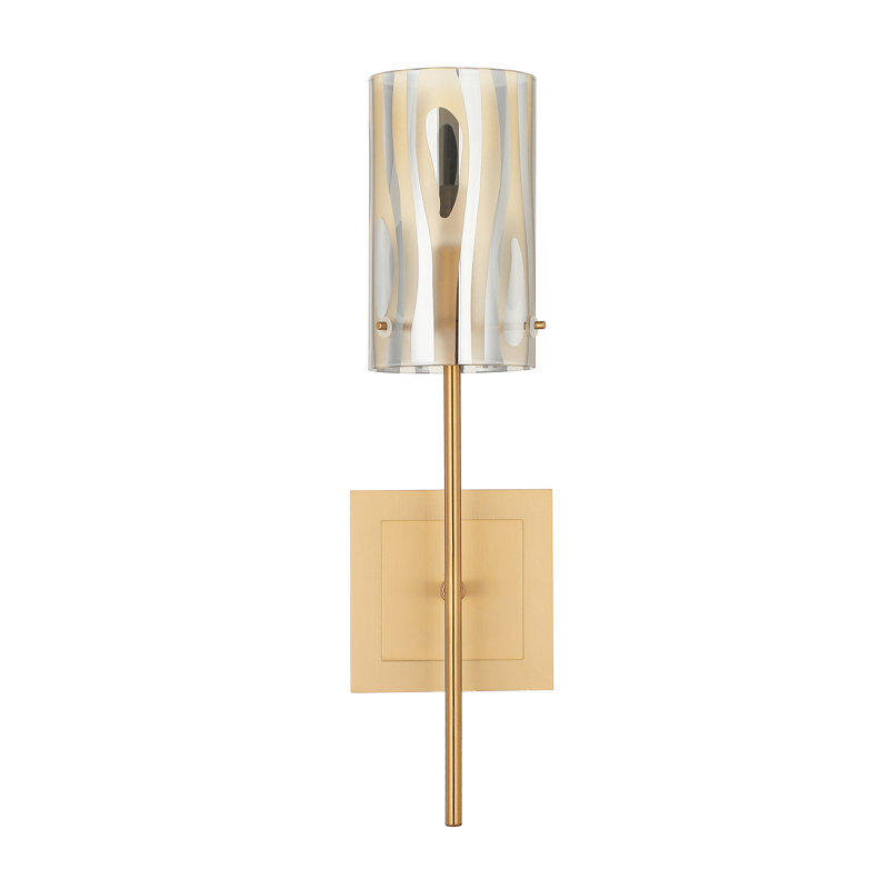 Chroman Empire 1 Light Sconce, Satin Gold