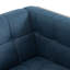 CHAISE CLUB, coutures gaufrées capitonnées