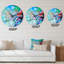 Abstrait coloré paysage marin - horloge murale moderne-59913470