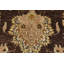 Tapis brun nouvel âge en laine 11 pi 11 po x 12 pi Muemil