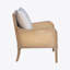 Chaise d'appoint Cane avec coussin de dossier amovible