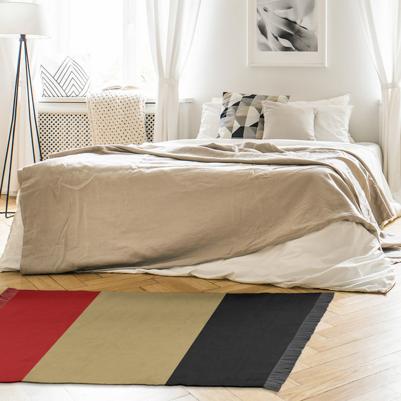 Tapis de football rouge/brun/noir san francisco, Non