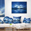 Coussins de seascape et de soleil ciel