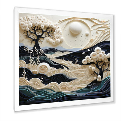 Beach Dune Dance Papercut - Nautical & Beach Canvas Wall Art