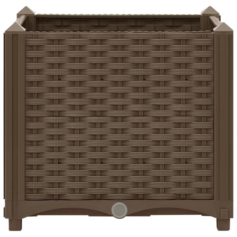Roodhouse Raised Garden Bed, 38cm H x 40cm W x 40cm D, Brown