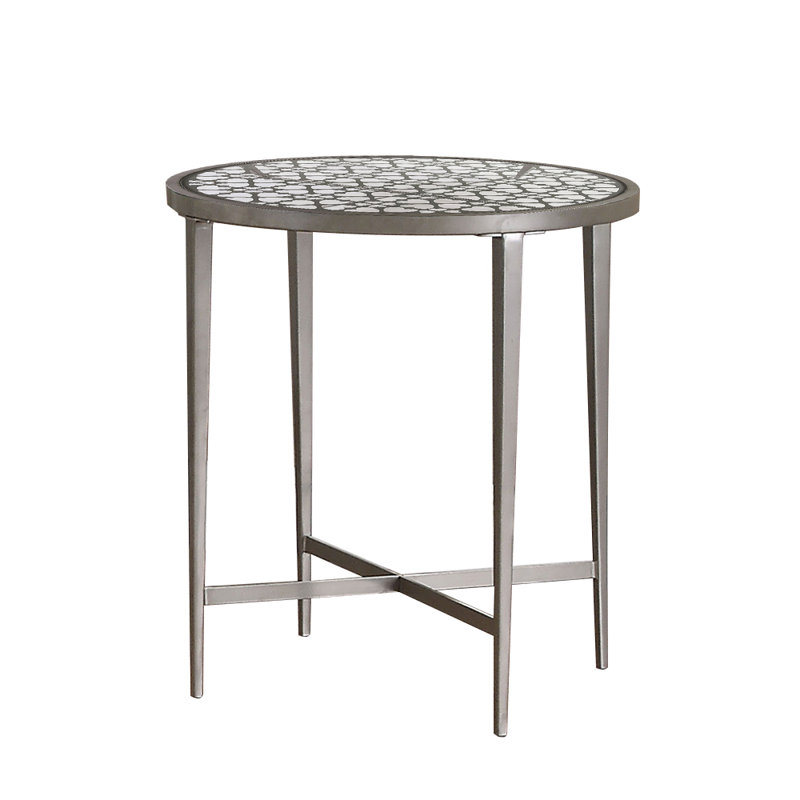 Olwen Glass Top End Table