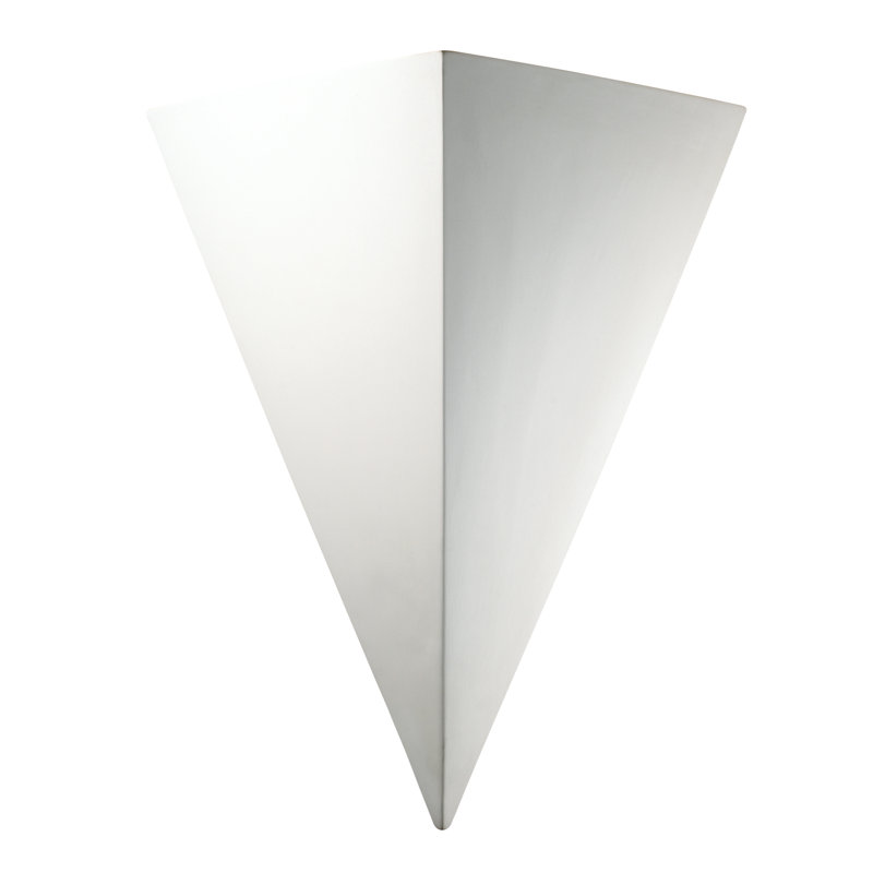 Elsworth Ceramic Flush Mounted Sconce, Incandescent