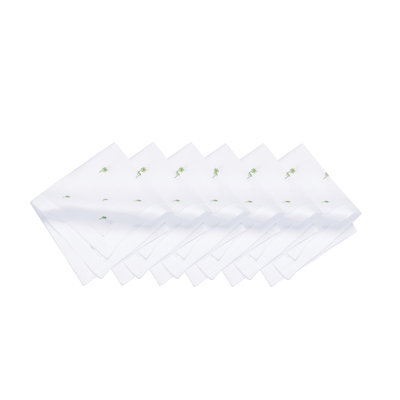 Ensemble de 6 serviettes Green Palms