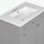 Meuble-lavabo de salle de bain avec lavabo en céramique, 2 portes à fermeture douce et tiroir profond à deux niveaux-572770770