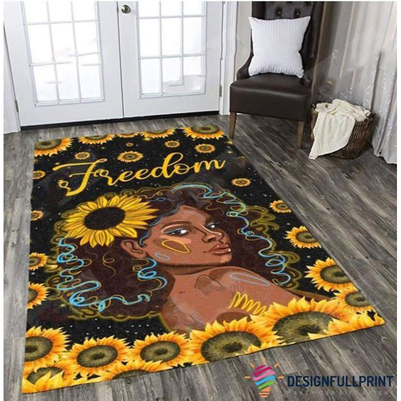 Tapis jaune / noir / brun en polyester noué à la main 2 pi x 3 pi Elven