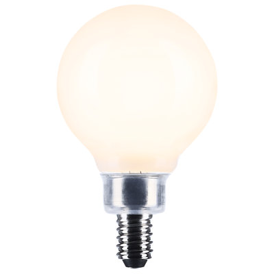 40 Watt Equivalent G16.5 E12/Candelabra Dimmable 3000K LED Bulb