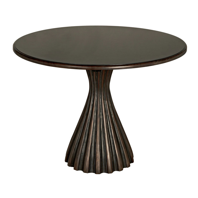 Osiris Round Mahogany Wood Dining Table