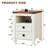 Farmhouse End Table With 2 USB Ports, 2 Power Outlets-1990699073