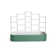 17" Tall 10 In 1 Modular Metal Outdoor Raised Garden Bed With Trellis