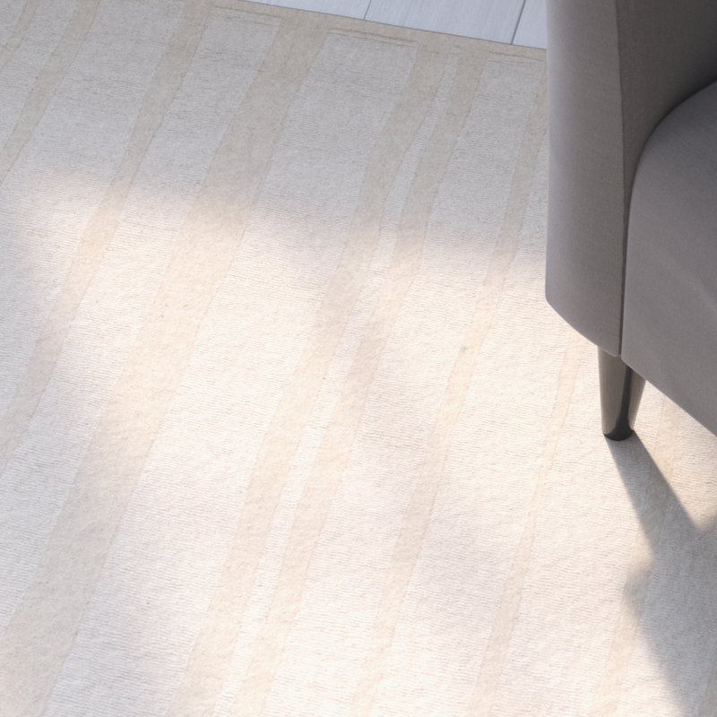 Tapis rayé en laine touffeté à la main Martha Stewart, Rectangle 4 pi x 6 pi