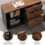 Bureau de direction en L de 63 po avec classeur de 47 po (chaise non incluse)