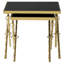 Smythe Glass Top Cross Legs Nesting Tables