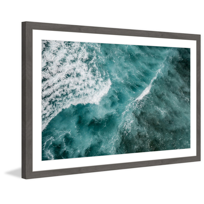 «Ocean Waves», reproduction de photo encadrée, H 12 po x l 18 po