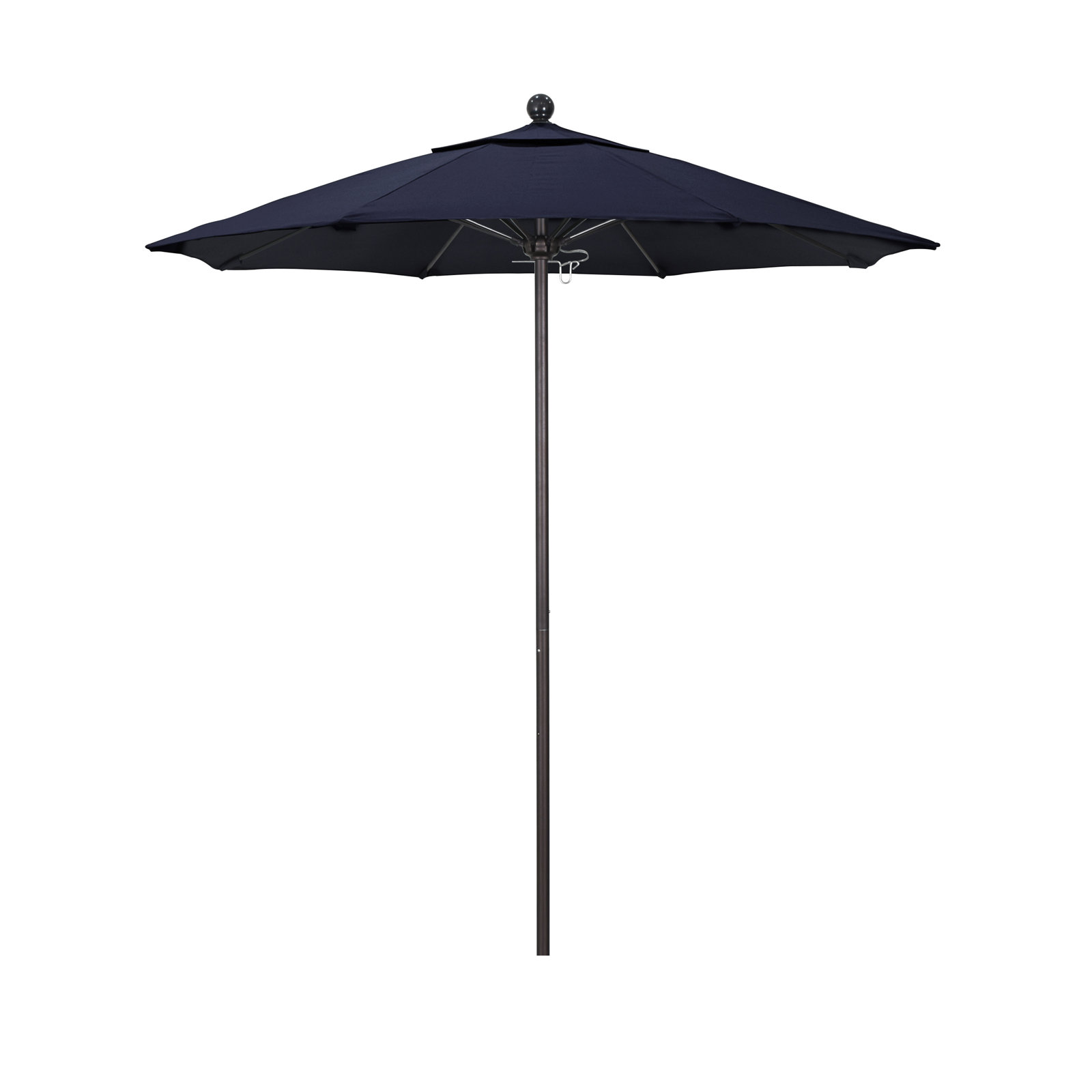 Hibo 7.5' Sunbrella® Umbrella, 108" W x 108" D, Bronze, Navy Sunbrella� 1A