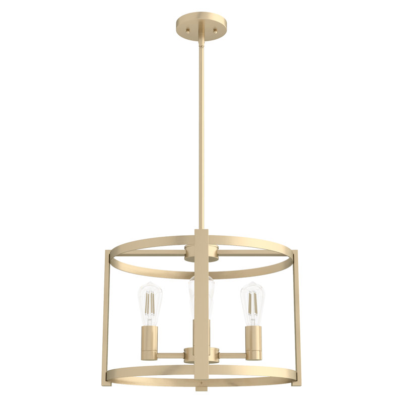 Astwood 4 - Light Lantern Chandelier, 18" W x 18" D x 13" H, Alturas Gold