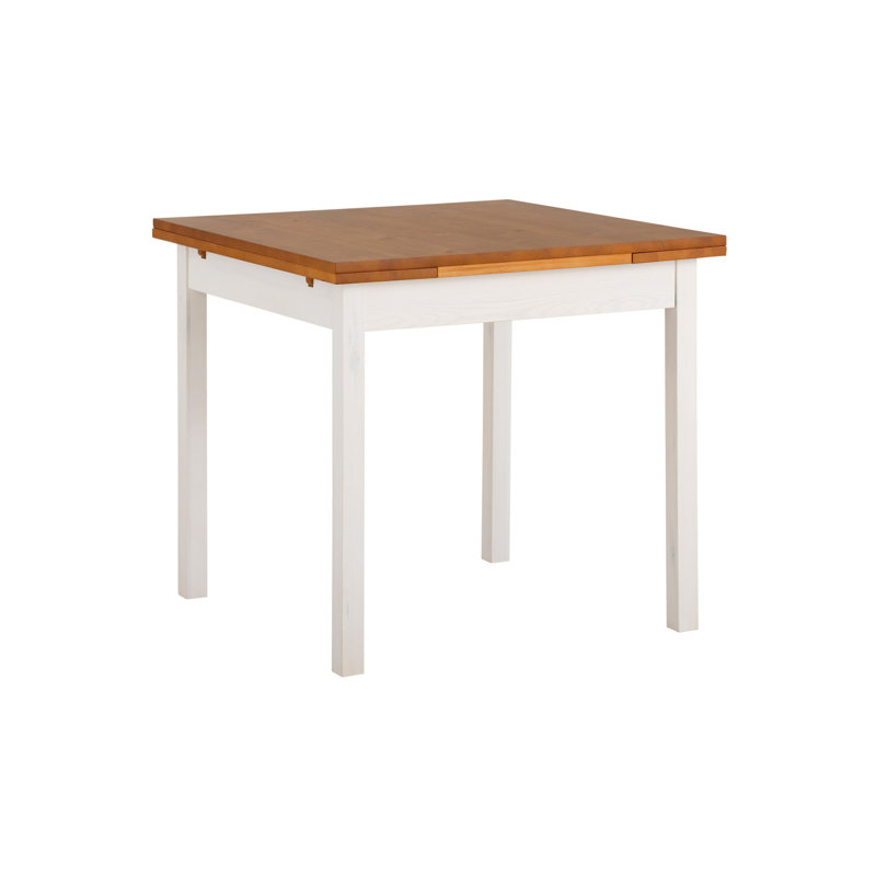 Picar Solid Wood Dining Table, White Honey