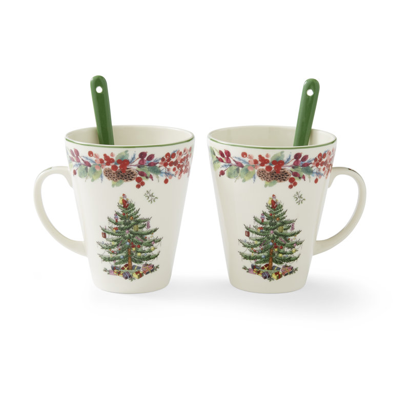 Christmas Tree Annual 2023 Mug and Spoon - 4 pc set Boxed Set