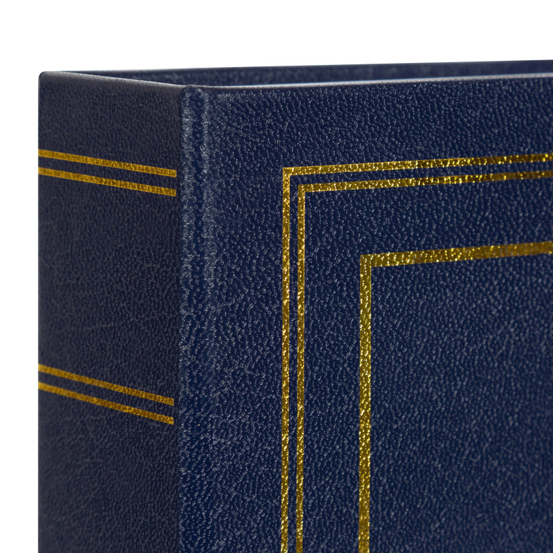 Ensemble d'albums photo traditionnel, Bleu marine