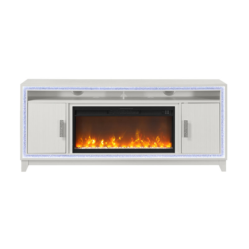 White 72 Inch Fireplace, White