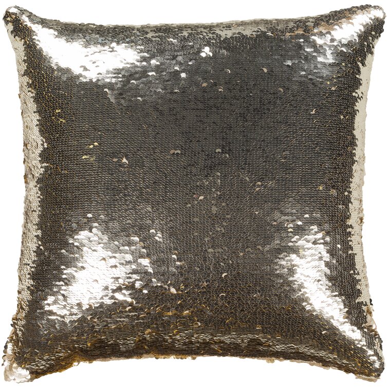 House of Hampton® Marceline Sequined Reversible Throw Pillow & Reviews ...