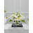 White French Country Peony Vase Centerpiece
