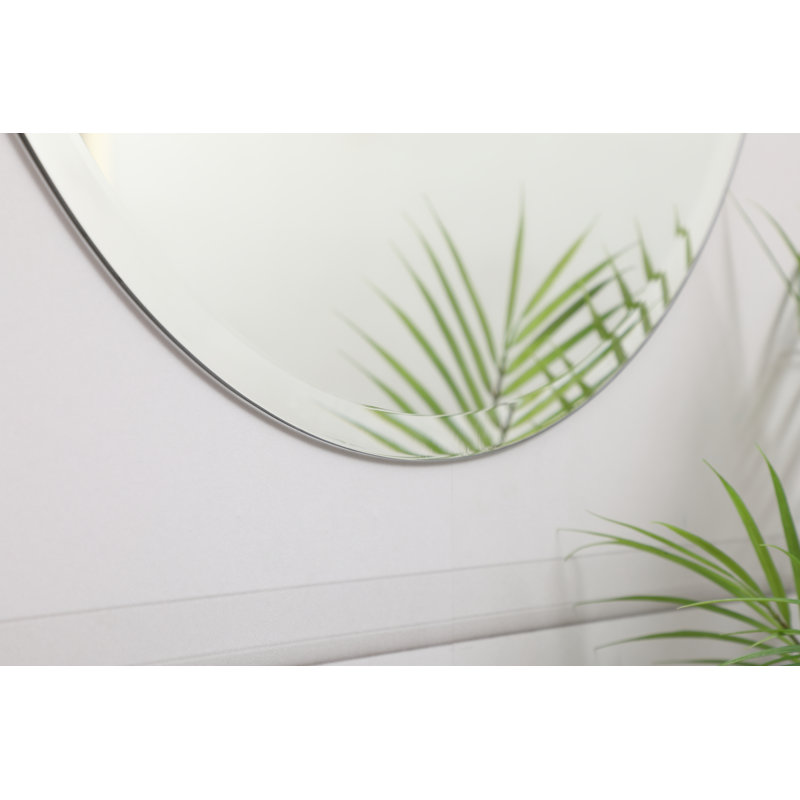 Caimen Flat Wall Mirror, 24" H x 24" W