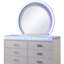 Commode 6 tiroirs Perla en bois blanc laiteux Perla (commode)