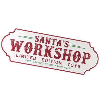 Santa's Workshop Sign