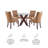 Alejoa 5-Piece Round Glass Pedestal Dining Set-87498716