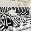 Washable Sofa Slipcover, Sofa Cover 3 Seater for Corner Sofa 180 x 300 cm Black