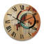 Horloge murale en bois massif Varshini-1935862814