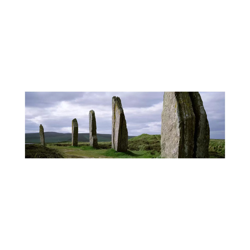 Ring Of Brodgar, Orkney Islands, Scotland, United Kingdom by Panoramic Images - Wrapped Canvas Panoramic Print