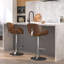 Tabouret de bar moderne pivotant rembourré Marana-1161265021