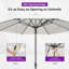 Parasol de table semi-automatique pour l'extérieur-729573491-729573492