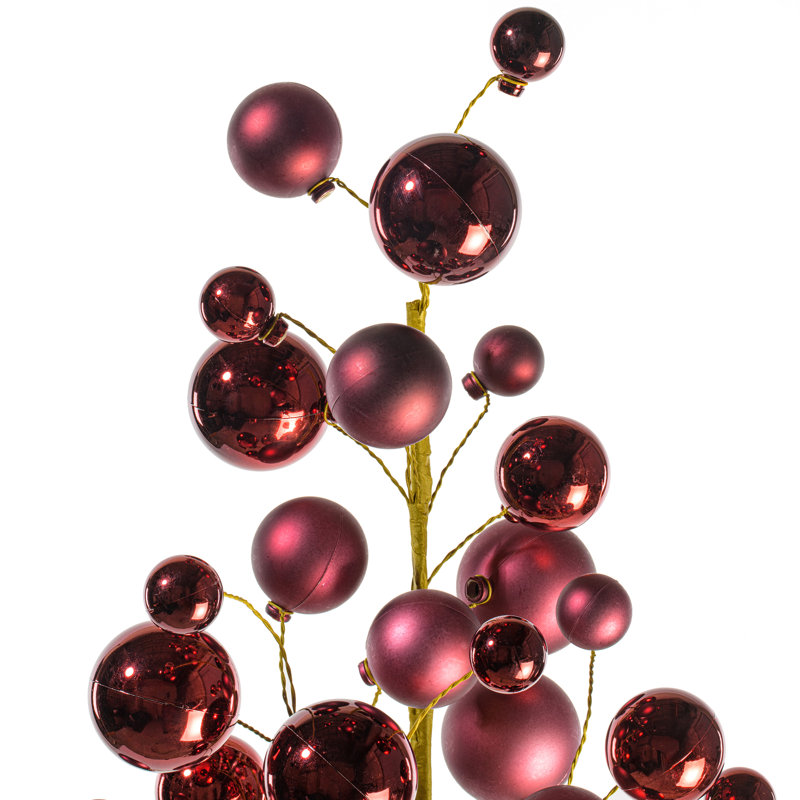 Vaporisateur d'ornement 30 po Vickerman., Rouge vin