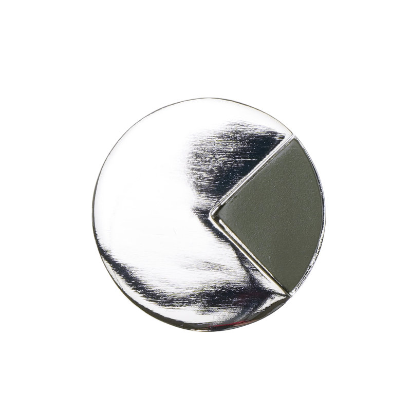Grande poignée ronde Spectra au fini platine avec vert Magpul