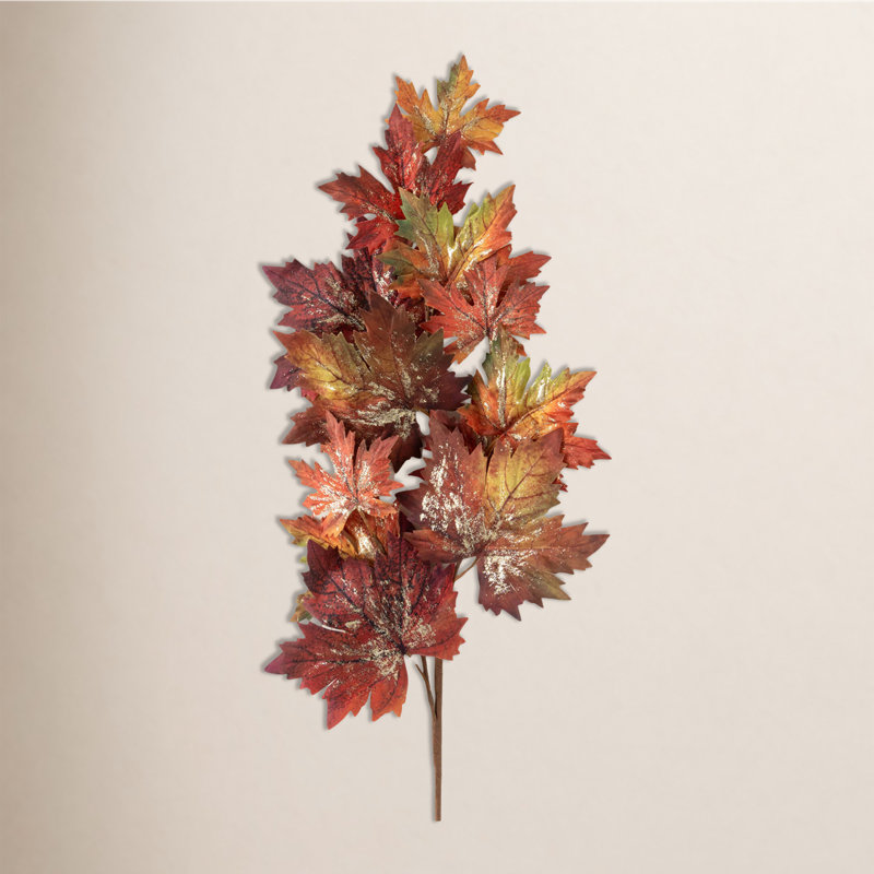 39" Artificial Full Fall Maple Leaf Spray, Multicolor