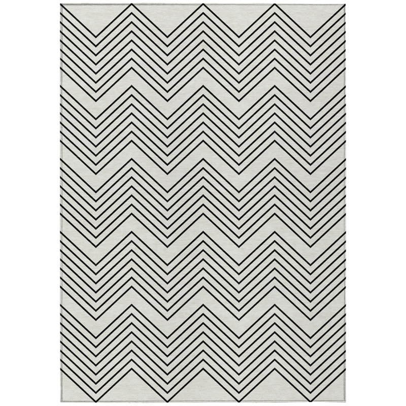 Machine Washable Indoor/Outdoor Chantille ACN2390 Geometric Rug, Rectangle 3' x 5'