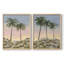 Impression encadrée Sunrise Palms I-Premium - prête à être accrochée - aucun clou requis - aucun clou requis-1605824421-1605824420