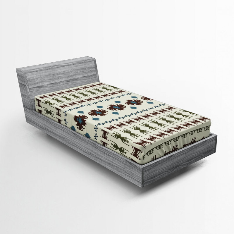 Drap-housse en microfibre Tribal, Drap-housse de taille simple